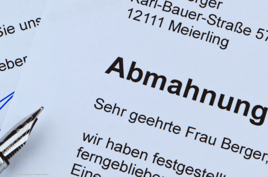Abmahnung